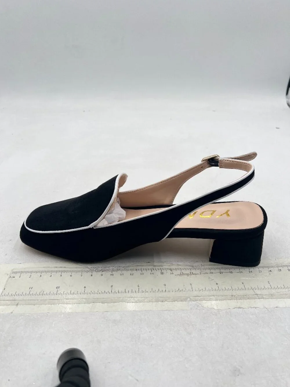 YDN black suede